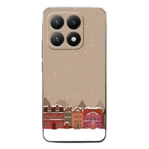 Новогодние, Праздничные Чехлы для Xiaomi 15T - 2024 год (Зимний город)