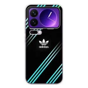 Чохли Адидас для Xiaomi 17 Pro Max (AlphaPrint) (Адідас з полосами)