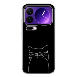 Чехол с рисунком кот на Xiaomi 17 Pro Max (Равнодушный кот)