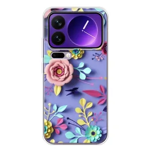 Чохли з квітами для Xiaomi 17 Pro Max (VPrint) (Дизайн квітів)