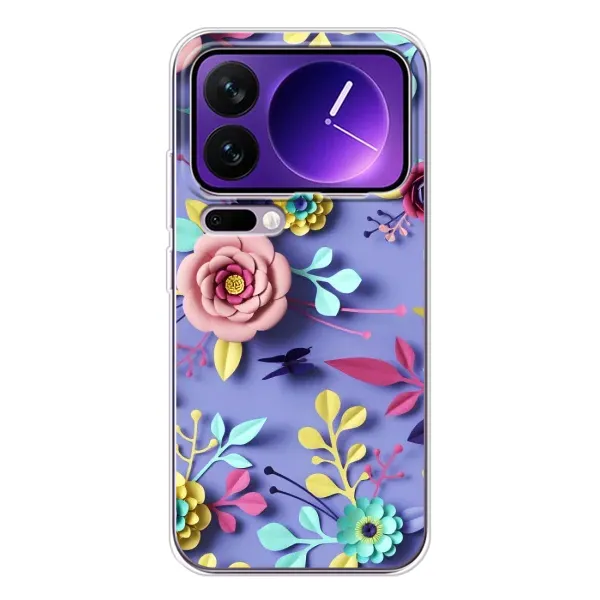 Чохол з принтом «Дизайн квітів» для Xiaomi 17 Pro Max