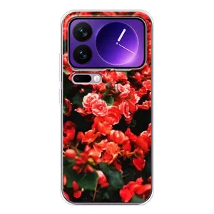 Чохли з квітами для Xiaomi 17 Pro Max (VPrint) (Квіти червоні)