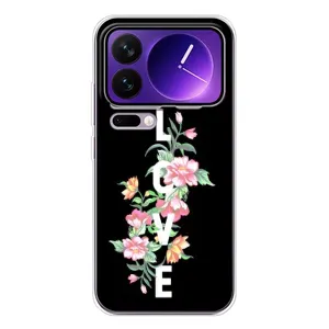 Чехлы для любимой на Xiaomi 17 Про Макс (VPrint) (Квіти LOVE)
