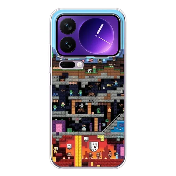 Чехол с принтом «фон Minecraft» для Xiaomi 17 Pro Max