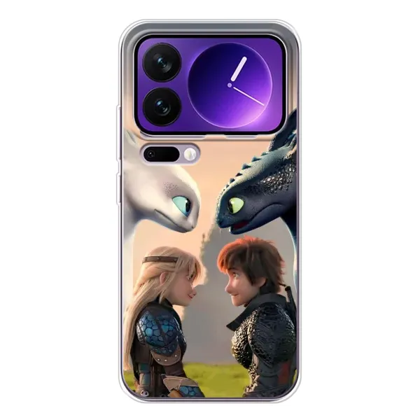 Чохол з принтом «Гикавка і Астрід» для Xiaomi 17 Pro Max