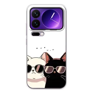 Чехол с рисунком кот на Xiaomi 17 Pro Max (Коты в очках)
