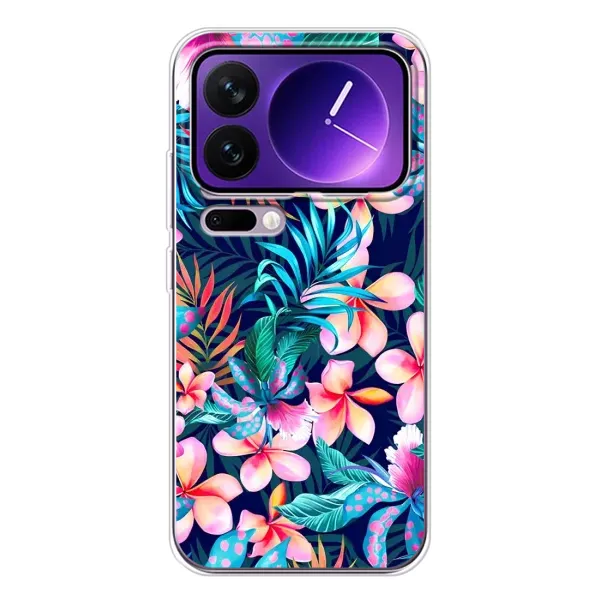 Чохол з принтом «Мальовничі квіти» для Xiaomi 17 Pro Max