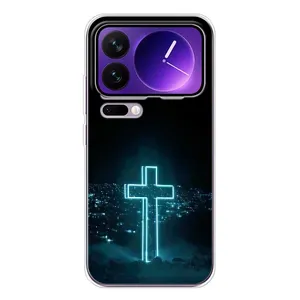 Християнські Чохли для Xiaomi 17 Pro Max (AlphaPrint) (Хрест і місто)