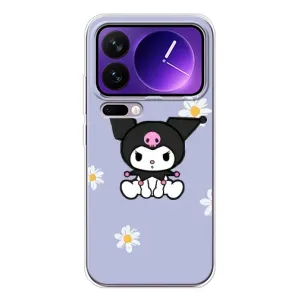 Чехол с кроликом Куроми на Xiaomi 17 Pro Max (Куроми в цветах)