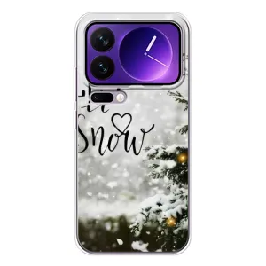 Новорічні, Святкові Чохли для Xiaomi 17 Pro Max - 2024 год (Let it snow)