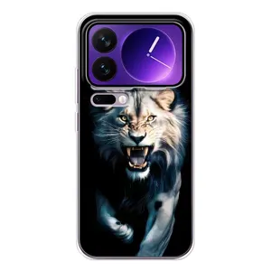 Чехол с картинкой «Хищники» для Xiaomi 17 Pro Max (Лев в темноте)