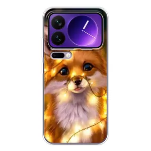 Чохли з картинкою Лисичка для Xiaomi 17 Pro Max (VPrint) (Лисичка в гірляндах)