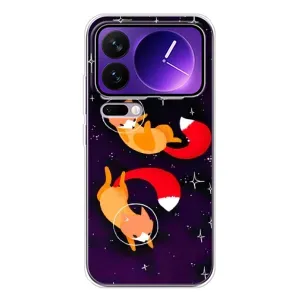 Чохли з картинкою Лисичка для Xiaomi 17 Pro Max (VPrint) (Лисички космонавти)