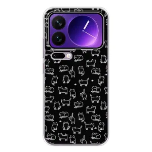 Чохол з принтом для Xiaomi 17 Pro Max (AlphaPrint) Модні коти (Маленькі котики)