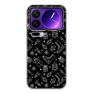 Новорічні, Святкові Чохли для Xiaomi 17 Pro Max - 2024 год (Новорічний фон)