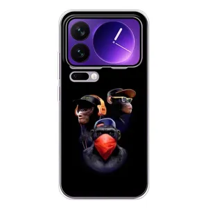 Чохол з Мавпами Xiaomi 17 Pro Max - (AlphaPrint) (Три мавпи)