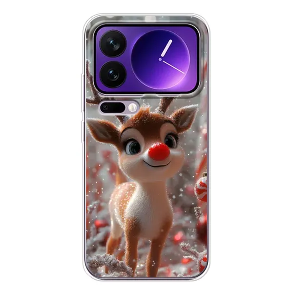 Чехол с принтом «Олень с носом» для Xiaomi 17 Pro Max Чехол с принтом «Олень с носом» для Xiaomi 17 Pro Max