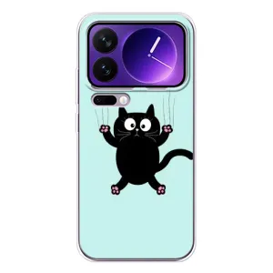 Чохол з принтом для Xiaomi 17 Pro Max (AlphaPrint) Модні коти (Падаючий кіт)