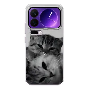 Чехол с рисунком кот на Xiaomi 17 Pro Max (Пара котов)