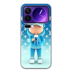 Круті Чохли Луі Віттон для Xiaomi 17 Pro Max (AlphaPrint) (Хлопець LV)