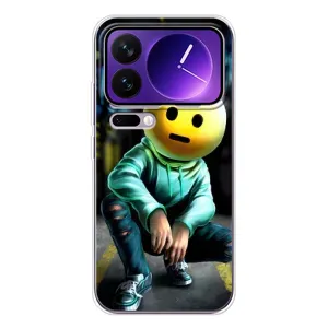 Чохол для Xiaomi 17 Про Макс - (AlphaPrint) з принтом (ТОП продажів) (Хлопець смайл)