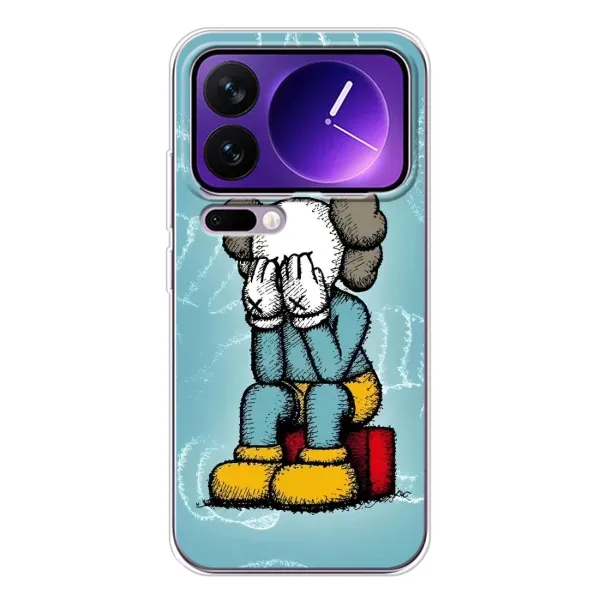 Чехол с принтом «Плач Bearbrick» для Xiaomi 17 Pro Max