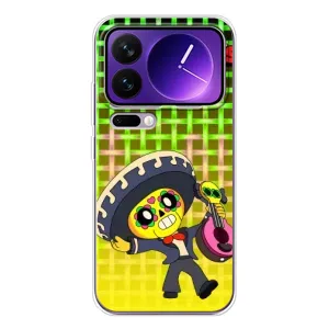 Чехлы Brawl Stars для Xiaomi 17 Pro Max (AlphaPrint) (Поко в самбреро)