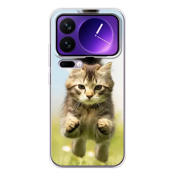 Чехол с принтом «Прыжок кота» для Xiaomi 17 Pro Max