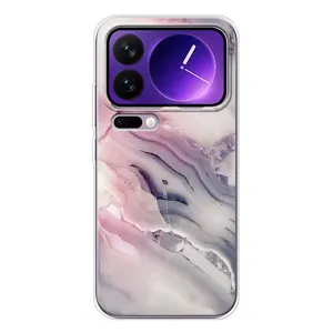 Мраморний чехол на Xiaomi 17 Pro Max (VPrint) (Пурпурний Мрамор)