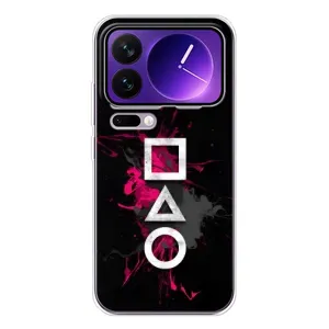 Чохол Гра в кальмара для Xiaomi 17 Pro Max (Символи Гра кальмара)