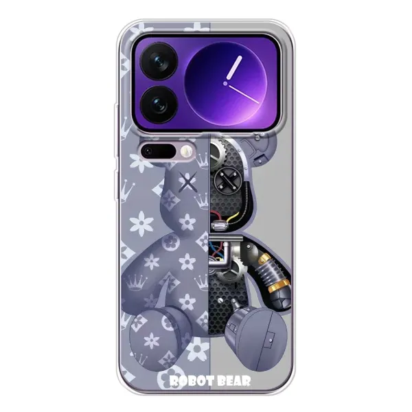 Чехол с принтом «Робот Мишка» для Xiaomi 17 Pro Max Чехол с принтом «Робот Мишка» для Xiaomi 17 Pro Max