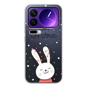 Зимні Чохли для Xiaomi 17 Про Макс - прозорий фон (Різдвяний заєць)