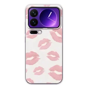 Чехол с розовым рисунком для Xiaomi 17 Pro Max (Розовые губы)