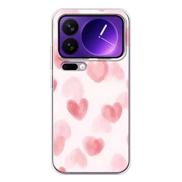 Чехол с принтом «Розовые сердечки» для Xiaomi 17 Pro Max Чехол с принтом «Розовые сердечки» для Xiaomi 17 Pro Max