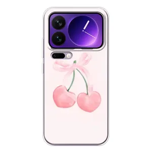 Чехол с розовым рисунком для Xiaomi 17 Pro Max (Розовые вишни)