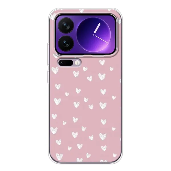 Чехол с принтом «Сердечки на розовом» для Xiaomi 17 Pro Max Чехол с принтом «Сердечки на розовом» для Xiaomi 17 Pro Max