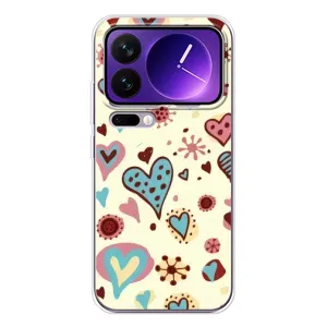 Чехлы для любимой на Xiaomi 17 Про Макс (VPrint) (Сердечки)