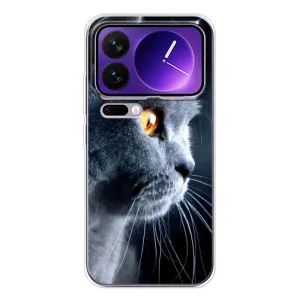 Чохли з Котиками для Xiaomi 17 Pro Max (VPrint) (Сірий Кіт)