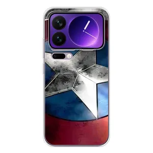 Чохол МАРВЕЛ для Xiaomi 17 Про Макс (AlphaPrint) (Щит Капітана Америки)