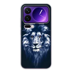Чохол з картинкою ЛЕВ для Xiaomi 17 Pro Max (VPrint) (Синій Лев)