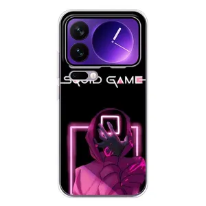 Чохол Гра в кальмара для Xiaomi 17 Pro Max (Неоновий охоронець гри)