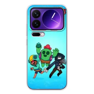 Чехлы Brawl Stars для Xiaomi 17 Pro Max (AlphaPrint) (Тріо героїв)