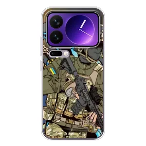 Чехлы с картинкой ЗСУ для Xiaomi 17 Pro Max (AlphaPrint) (Воїн ЗСУ)