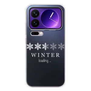 Зимні Чохли для Xiaomi 17 Про Макс - прозорий фон (Winter loading)