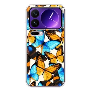 Чохол з принтом для Xiaomi 17 Про Макс - (Прикольні) (AlphaPrint) (Яскраві метелики)
