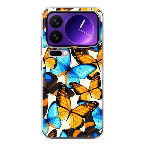 Чехол с принтом «Яркие бабочки» для Xiaomi 17 Pro Max Чехол с принтом «Яркие бабочки» для Xiaomi 17 Pro Max