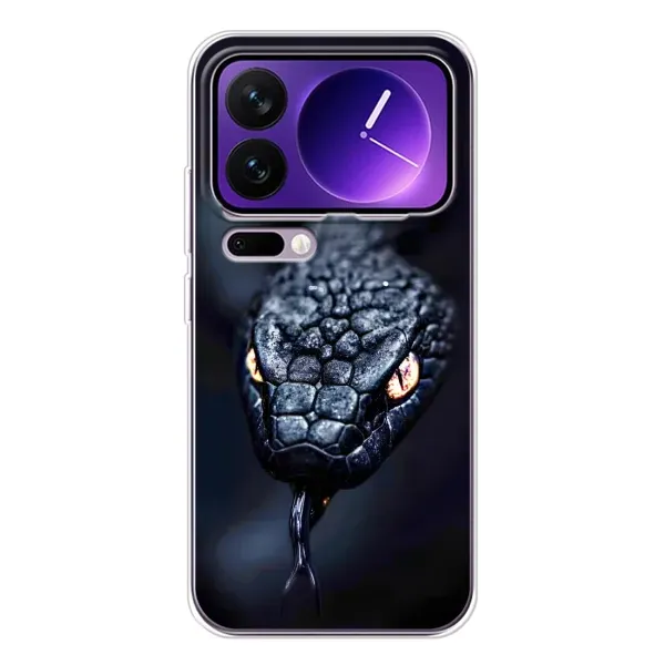 Чехол с принтом «Черная змея» для Xiaomi 17 Pro Max Чехол с принтом «Черная змея» для Xiaomi 17 Pro Max