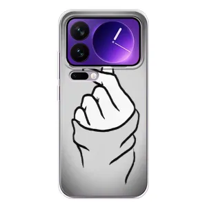 Чохол з принтом для Xiaomi 17 Pro Max (AlphaPrint - Знак сердечка)