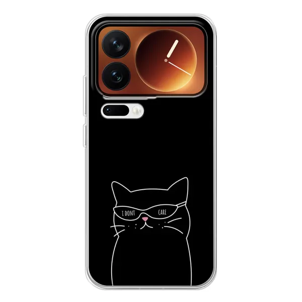 Чехол с принтом «Равнодушный кот» для Xiaomi 17 Pro Чехол с принтом «Равнодушный кот» для Xiaomi 17 Pro