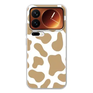 Чохол з принтом корови на Xiaomi 17 Про (Бежева бурьонка)